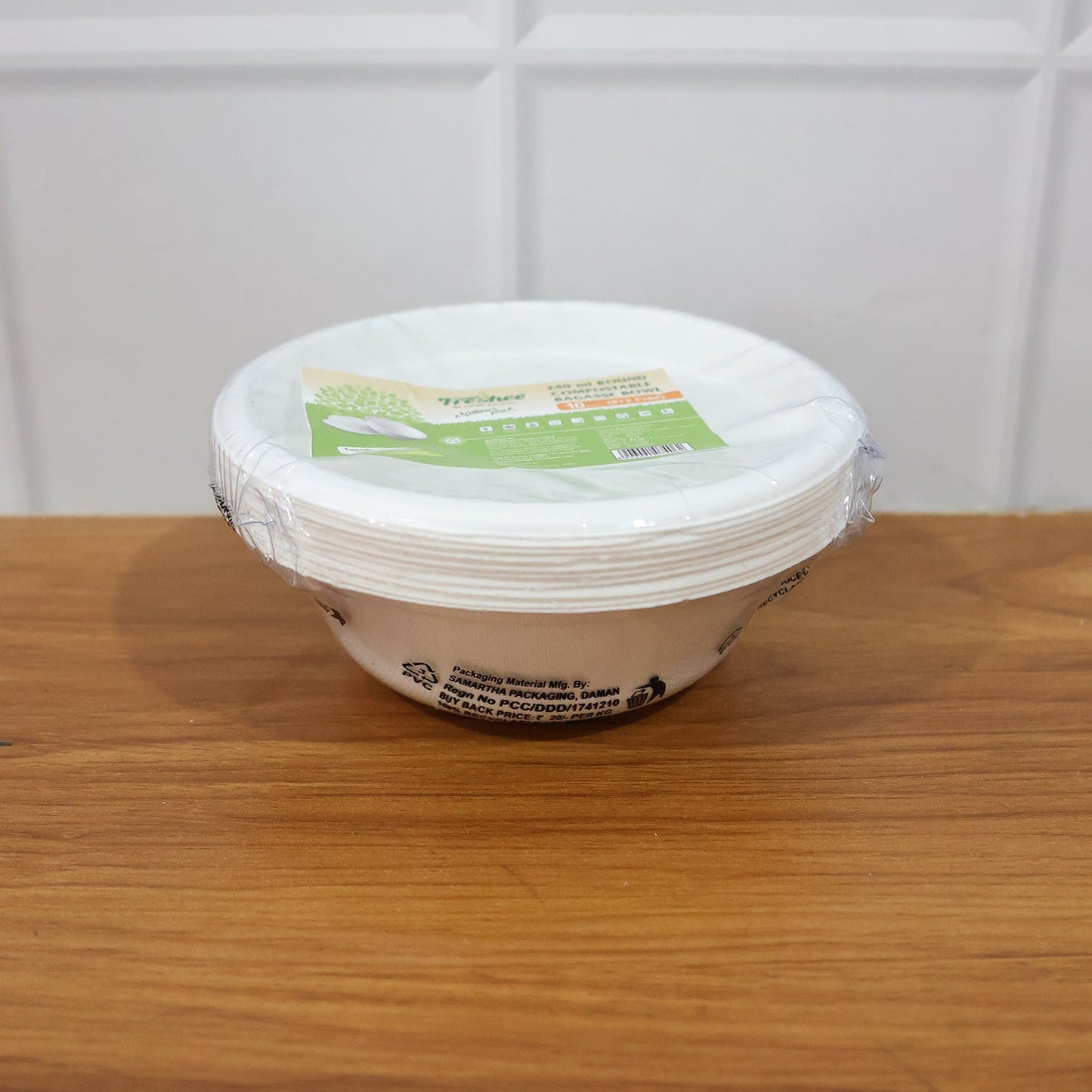 Freshee 240 ml Compostable Bagasse Bowl (10 Pc)