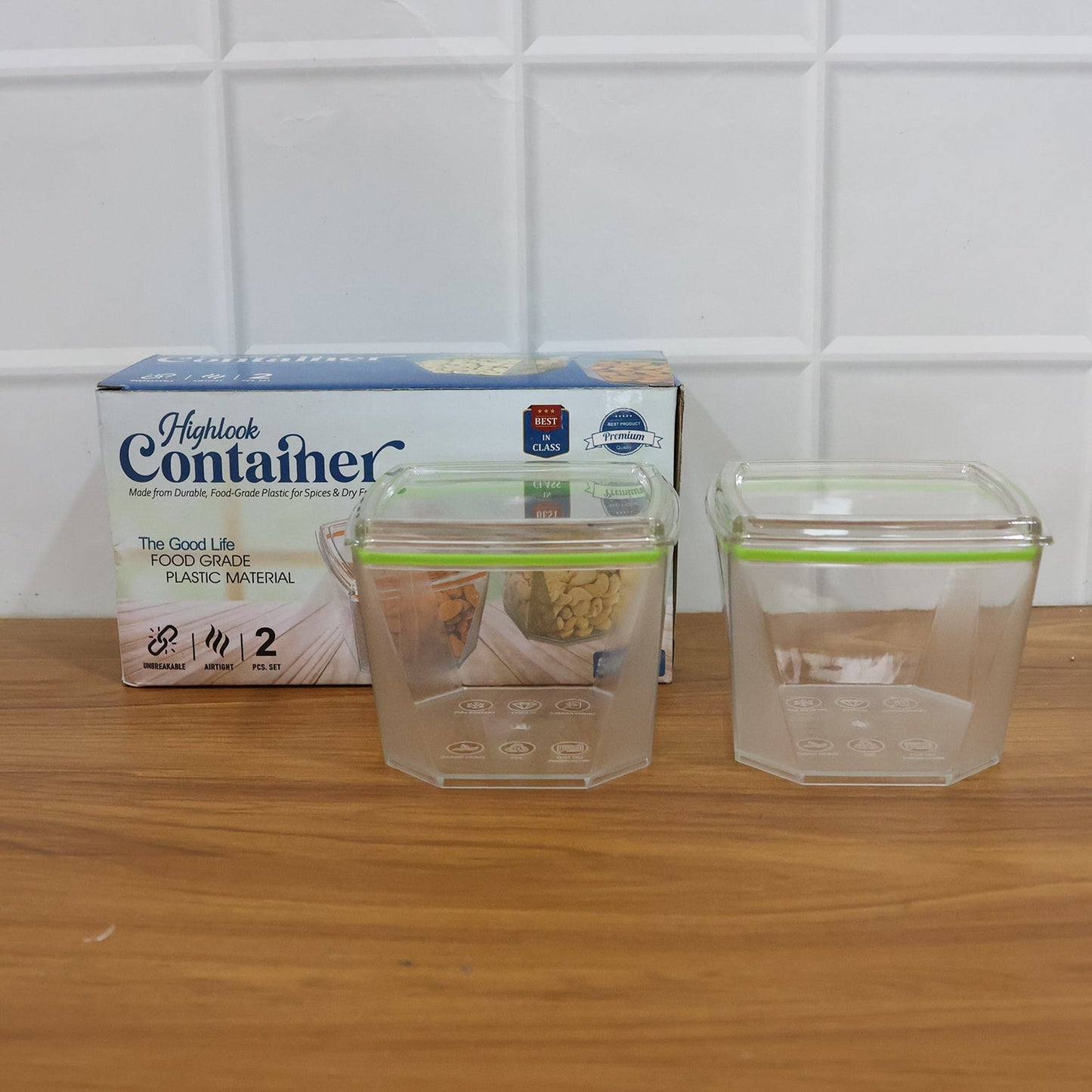 Food Storage Container Set with Leak-Proof Lid (500 ML / 2 Pc)