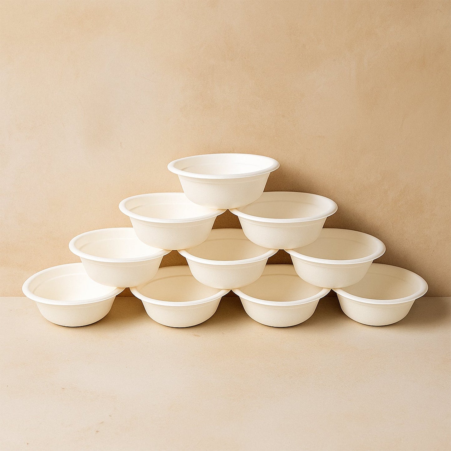 Freshee 240 ml Compostable Bagasse Bowl (10 Pc)
