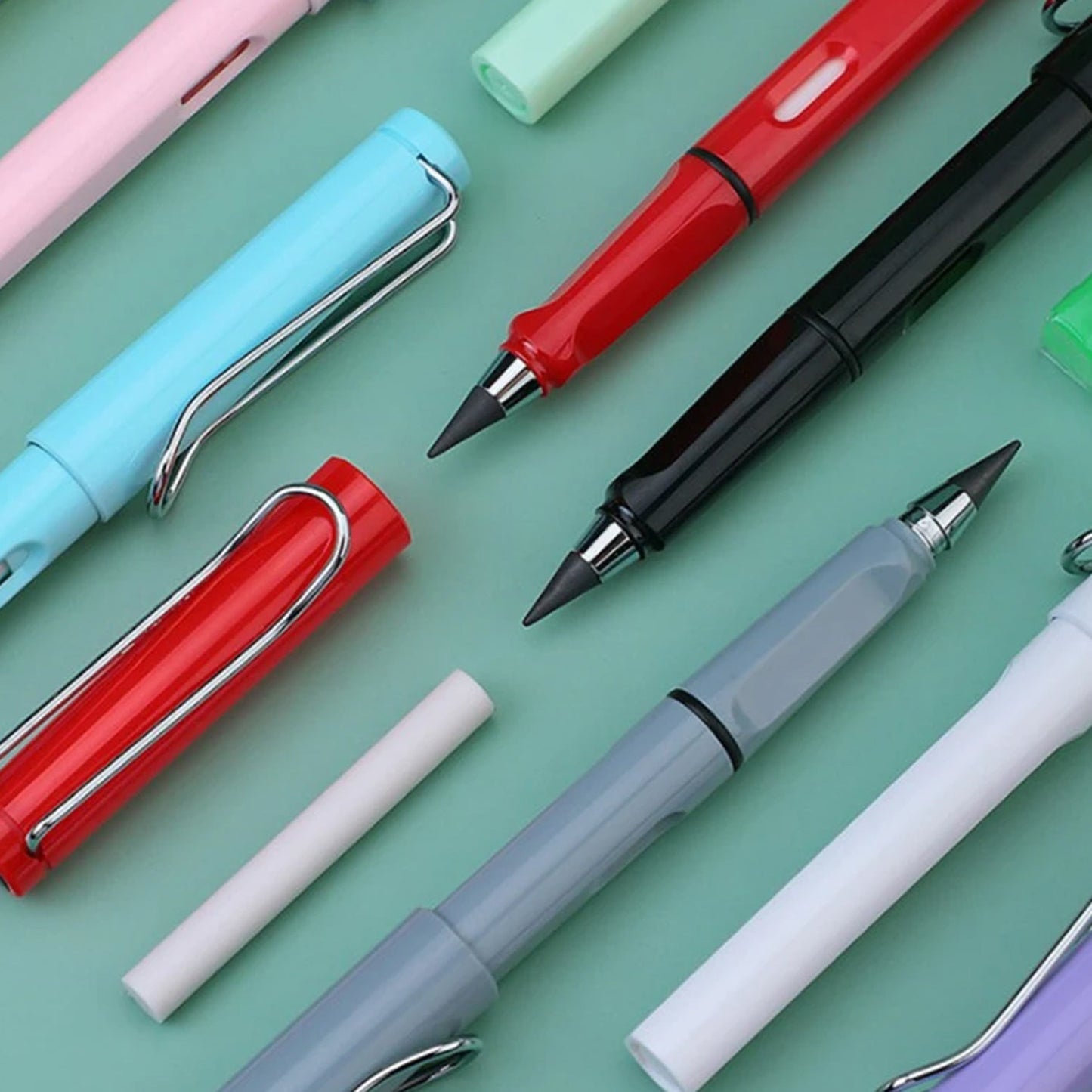 2-in-1 Everlasting Magic Pencil with Replaceable Eraser  (1 Pc / Mix Color)