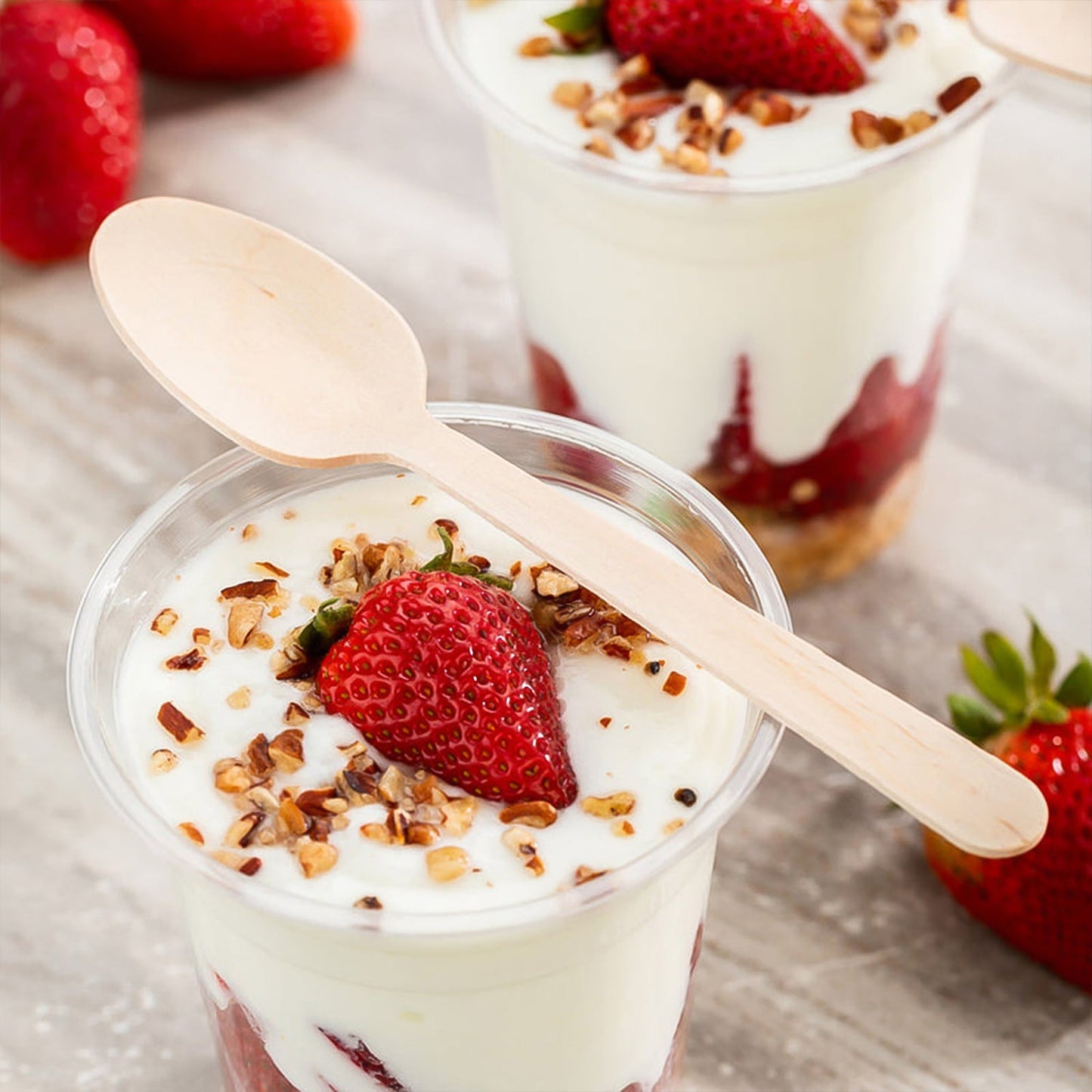 160mm Wooden Spoon – 30 Pcs Pack