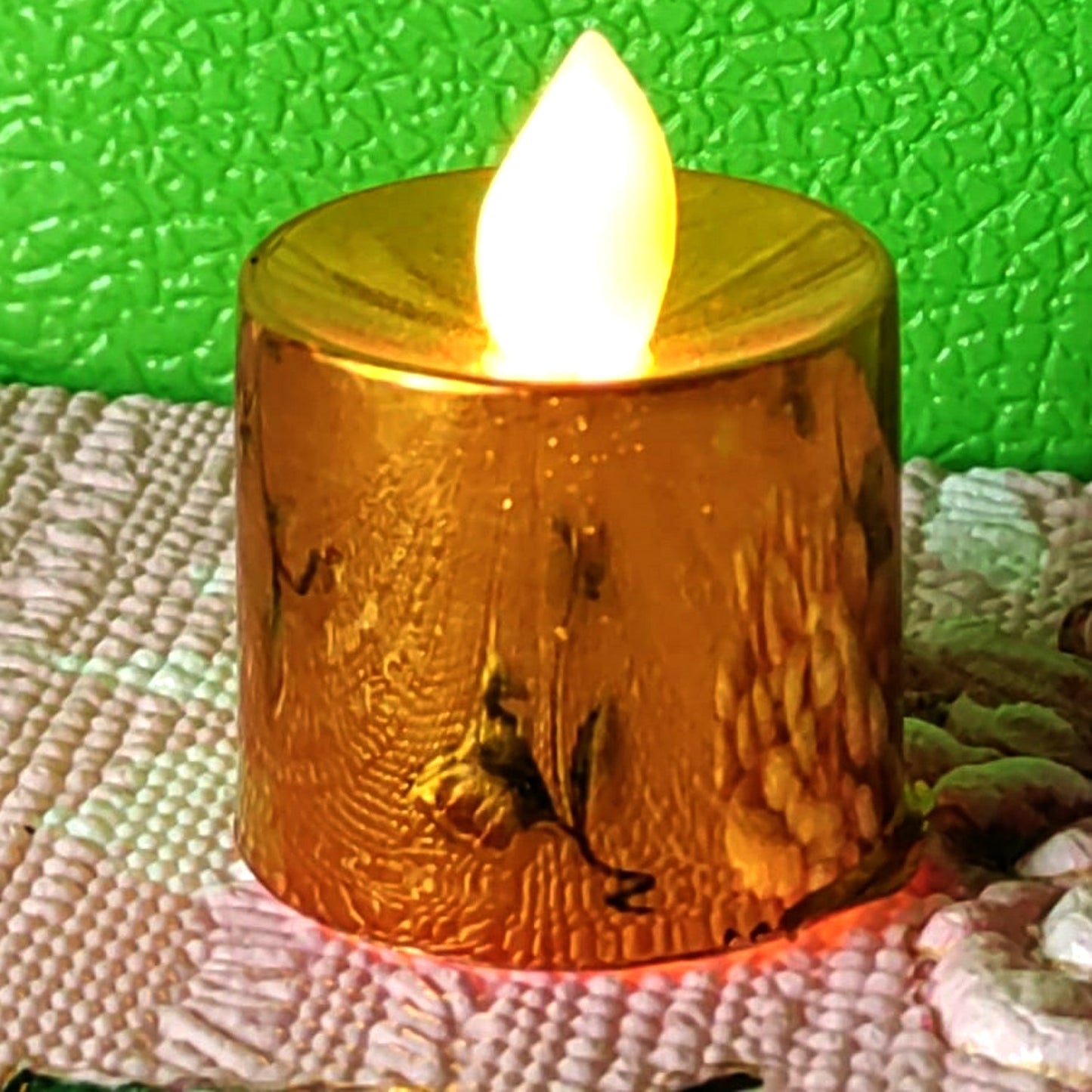 Candle Diya LED Golden Lights