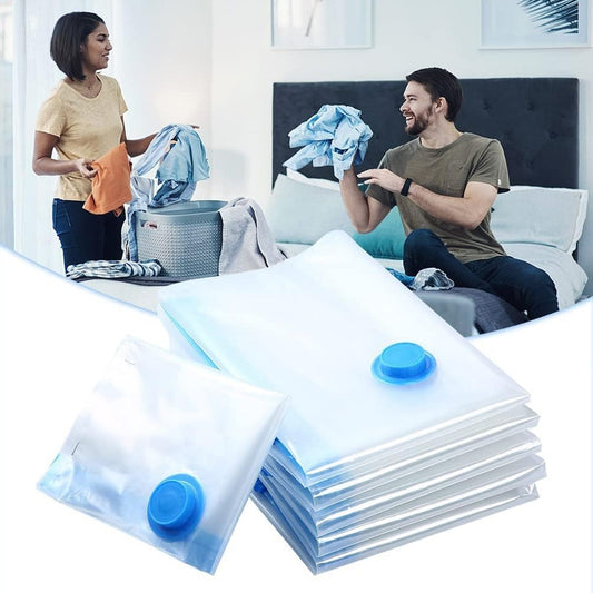 Vacuum Storage Bags with Suction Pump & Shirt clips Vacuum Bags Big Capacity Vacuum Seal Bags