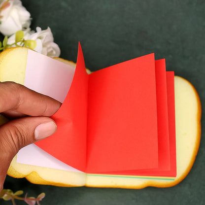 Sandwich Shaped Note / Sticky Notes / Memo Notes, Unique Mini Notes (Multicolor)