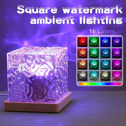 Ocean Wave Projector Lamp – 3D Water Wave LED Night Light with Remote