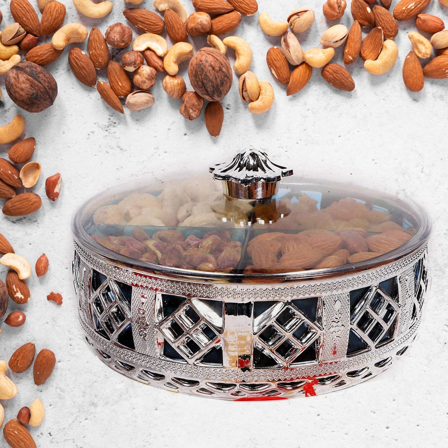 Silver Dry Fruits Box