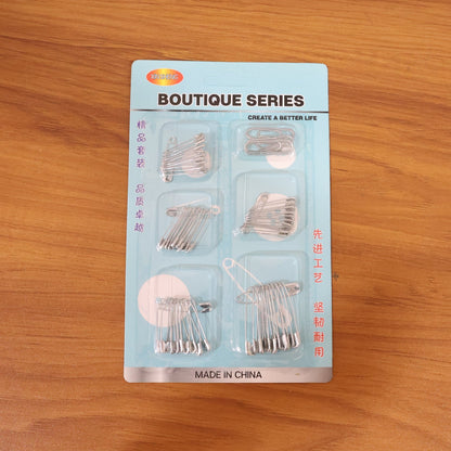 Multipurpose Metal Safety Pin Assortment Set
