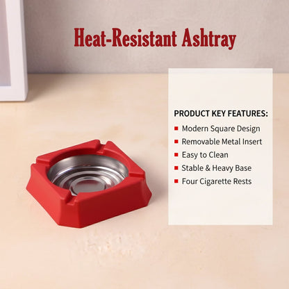 Heat-Resistant Ashtray (1 Pc)