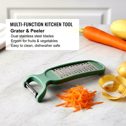 2 in 1 Multipurpose Vegetable Peeler and Grater Tool