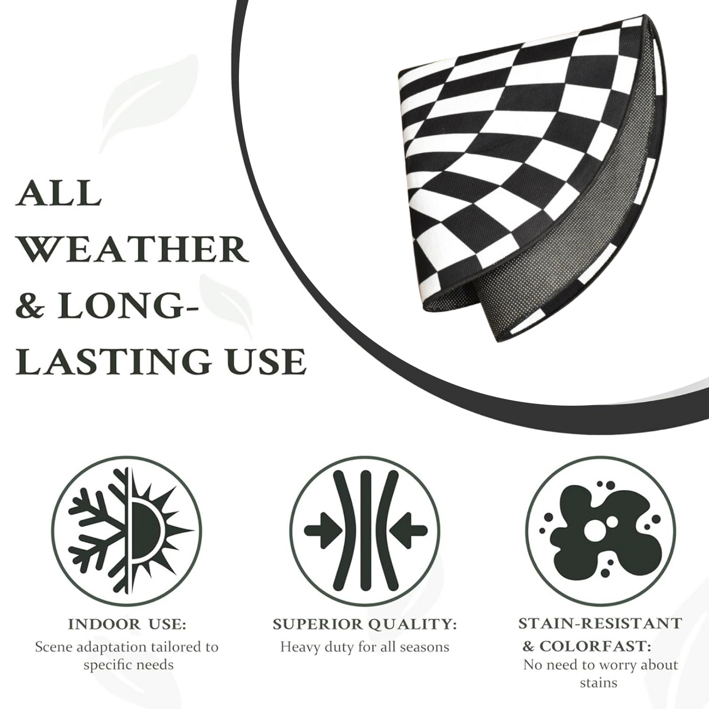 3D Space Round Carpet, Floor Mat Non-Woven Doormat (1 Pc / 78 Cm)