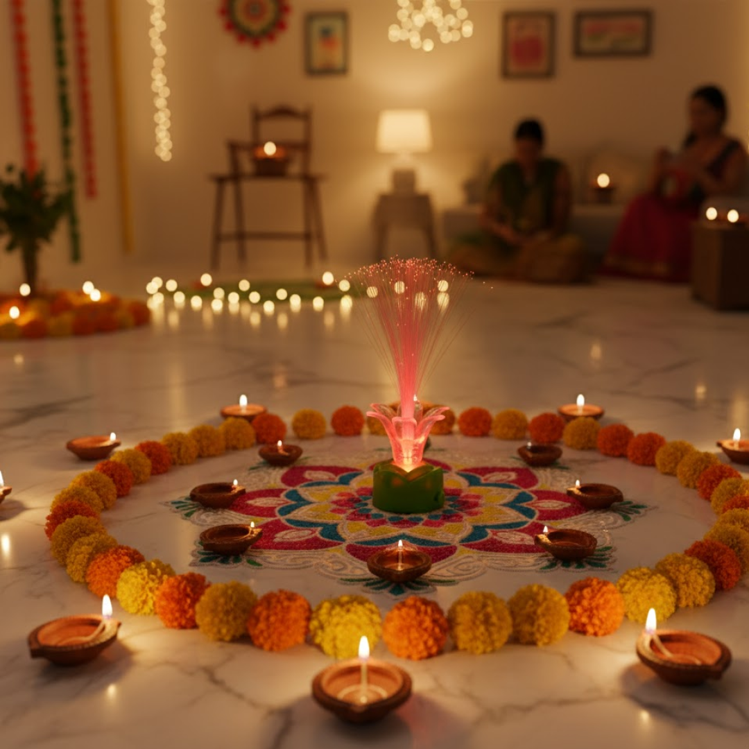 LED Candlelight Colourful Candle Decoration LED Light, (1 Pc / Multicolor Light)