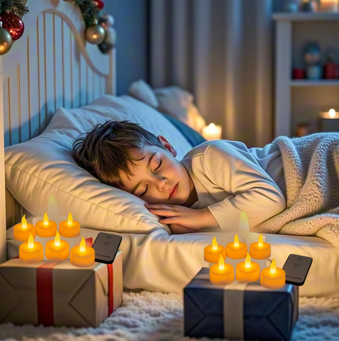 Premium 6 Piece LED Flameless Candle Light Set with Remote Control