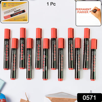 Marker Red Ink, Bold Tip, Quick-Dry Alcohol-BQased Marker (1 Pc)