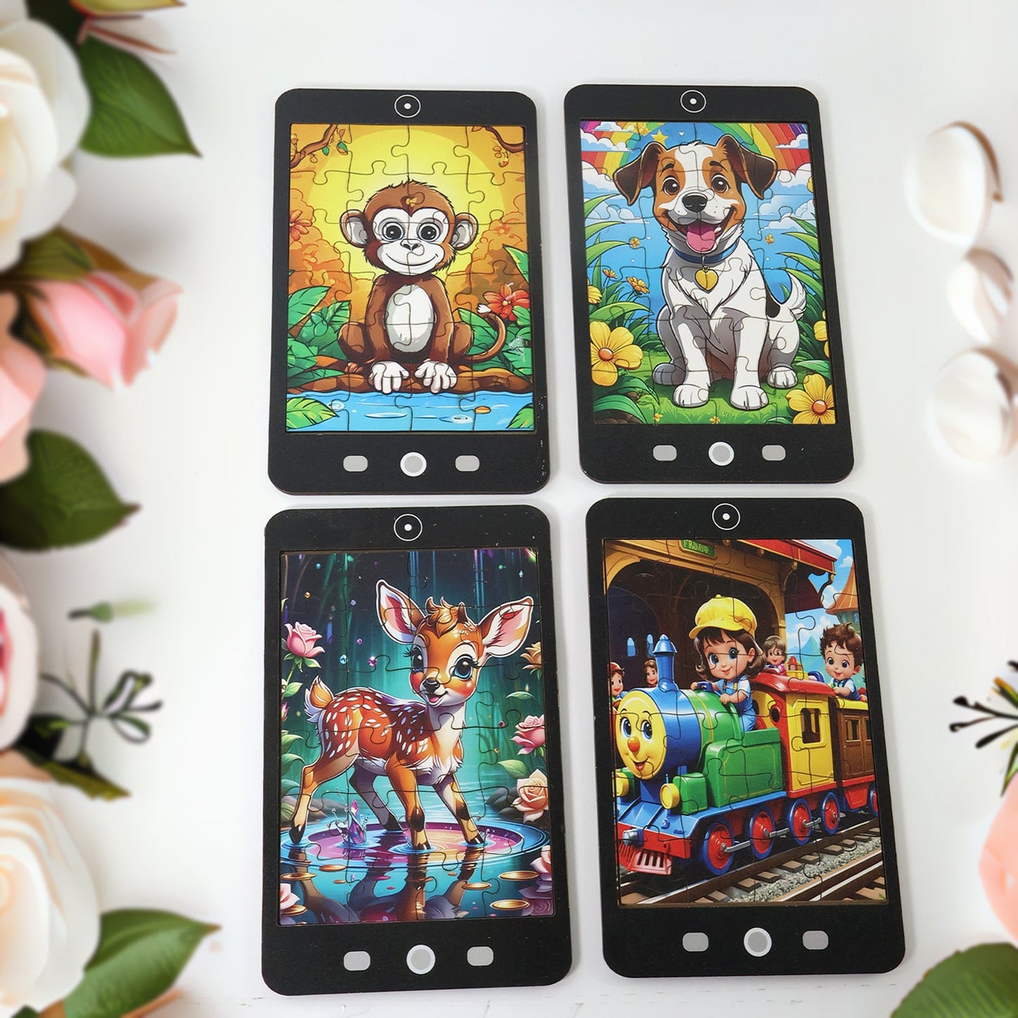 Kids Mini Cartoon Jigsaw Puzzle – 1 Pc Mix Design