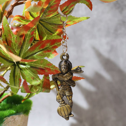 Hanuman Metal Keychain Set (2 Pc Mix Design)