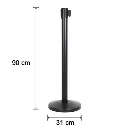 Heavy Duty Retractable Belt Crowd Control Pole with Sturdy Base – 1 Pc