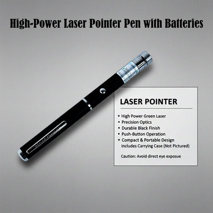High-Power Laser Pointer Pen with 2 AA Batteries (1 Set)