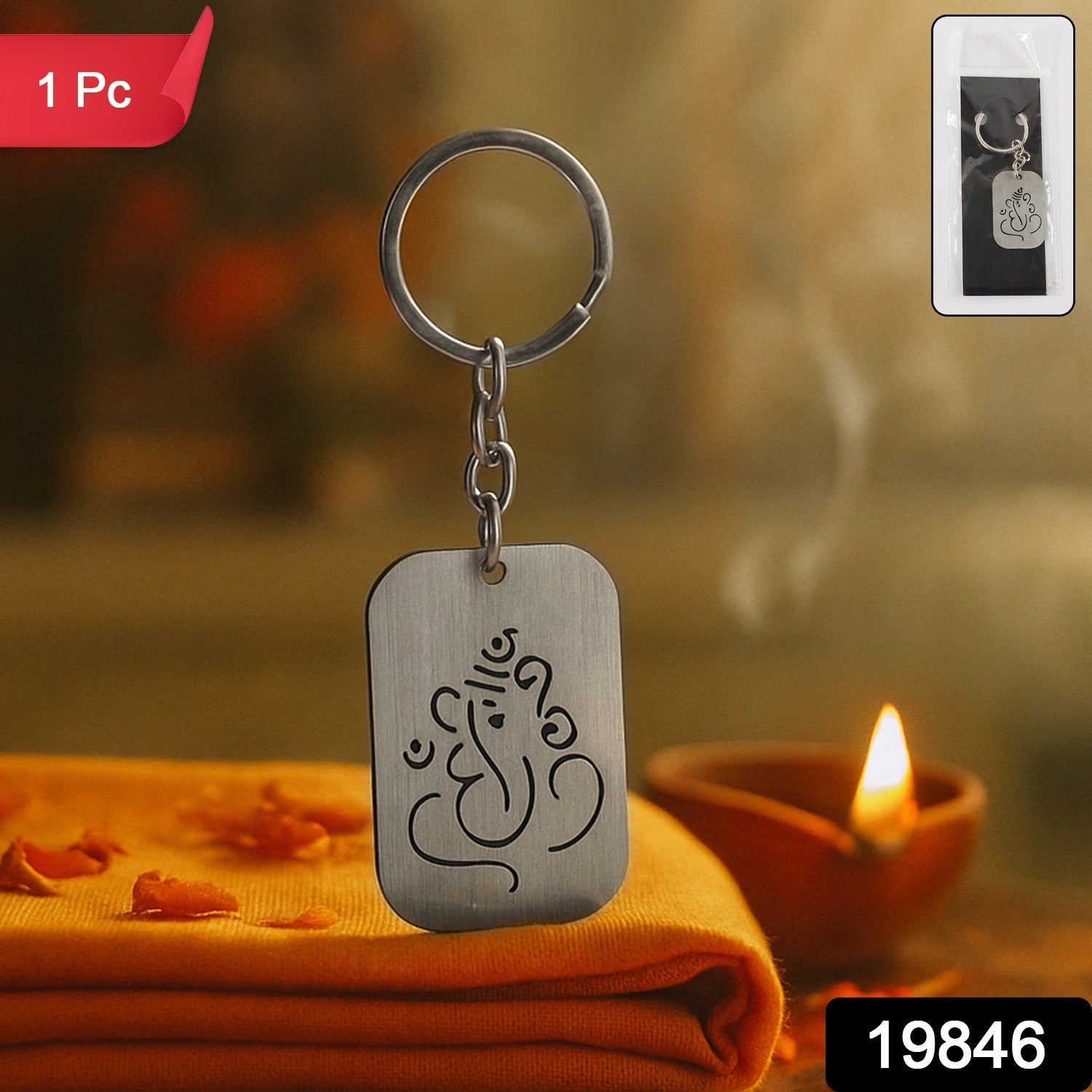 Ganesh Bless Keychain