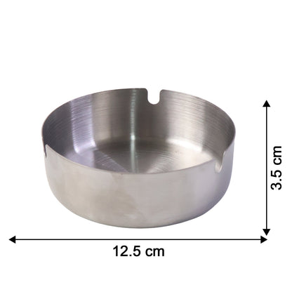 Round Tabletop Cigarette Ashtray with Multiple Rest Slots (1 Pc)