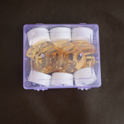 Golden Diya Shaped LED Tealight Candles (6 Pc)