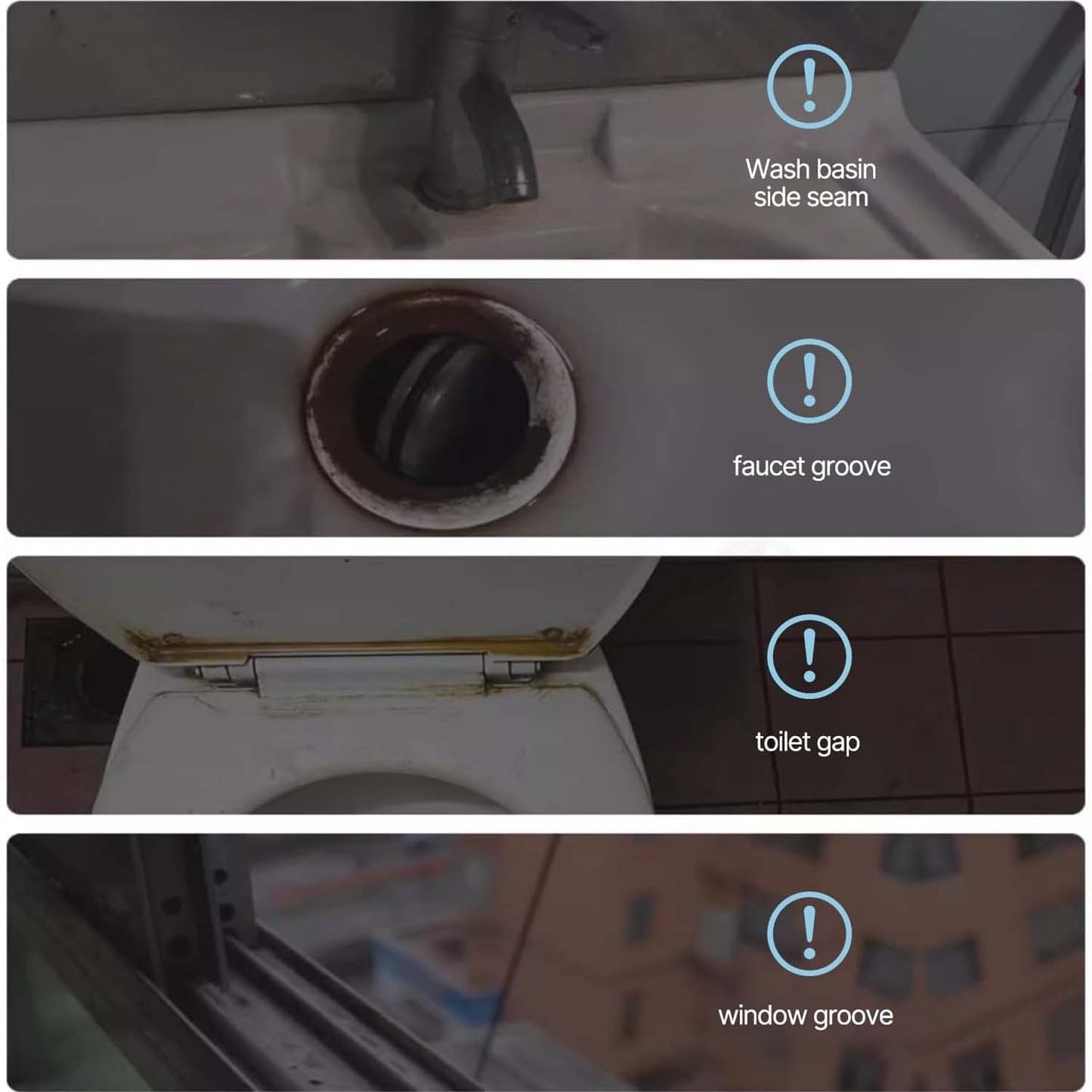 Long Handle Corner Cleaning Brush (2 Pc Set)