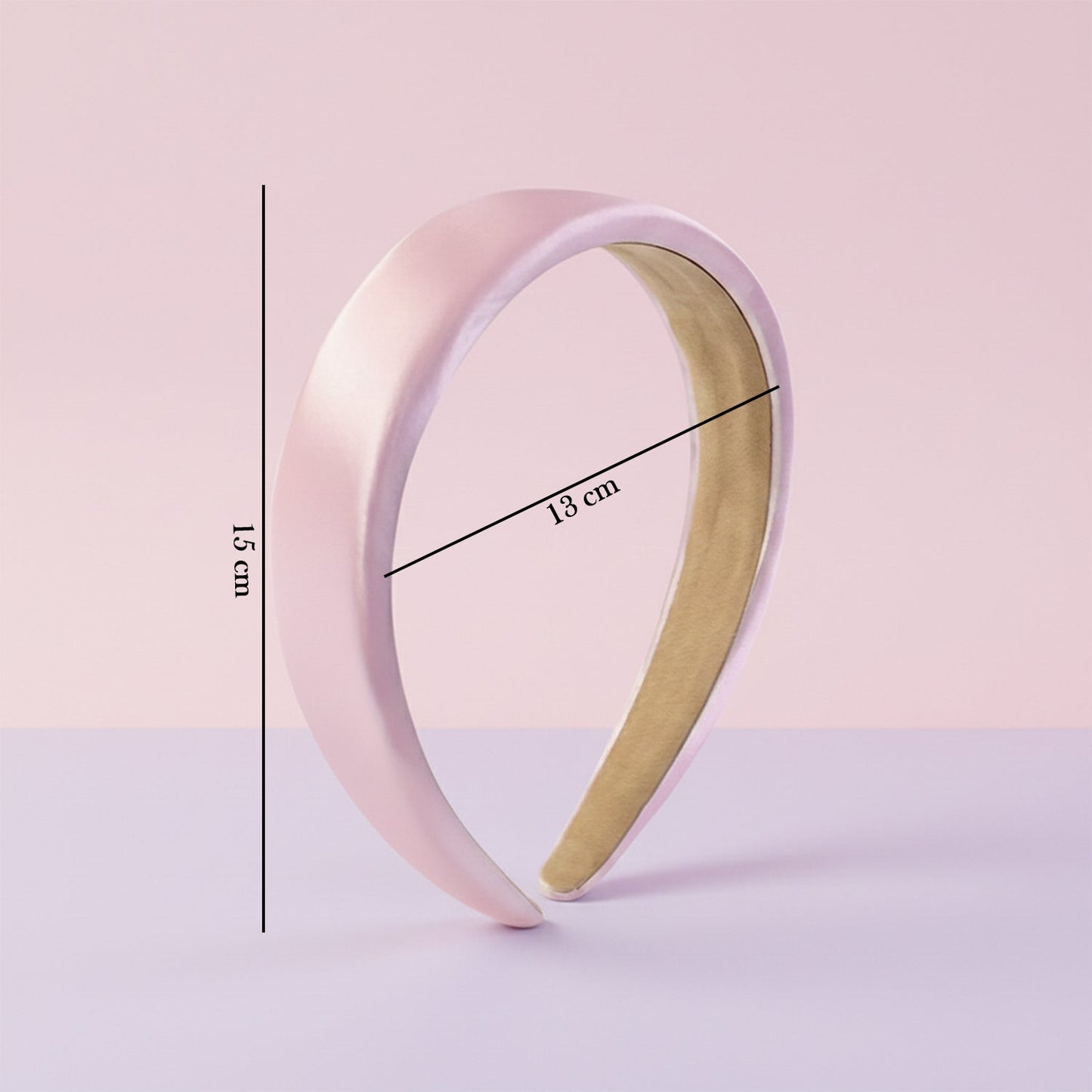 Elegant Padded Satin Finish Hairband (1 Pc)