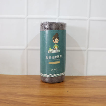 Disposable Cleaning Cloth Roll – 25 Sheets (20x20 cm)