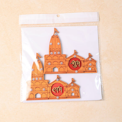 Subh Labh Temple Design Wall Sticker