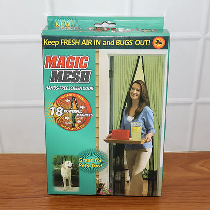 Magic Mesh Hands-Free Screen Door Instant Opening (1 Set)