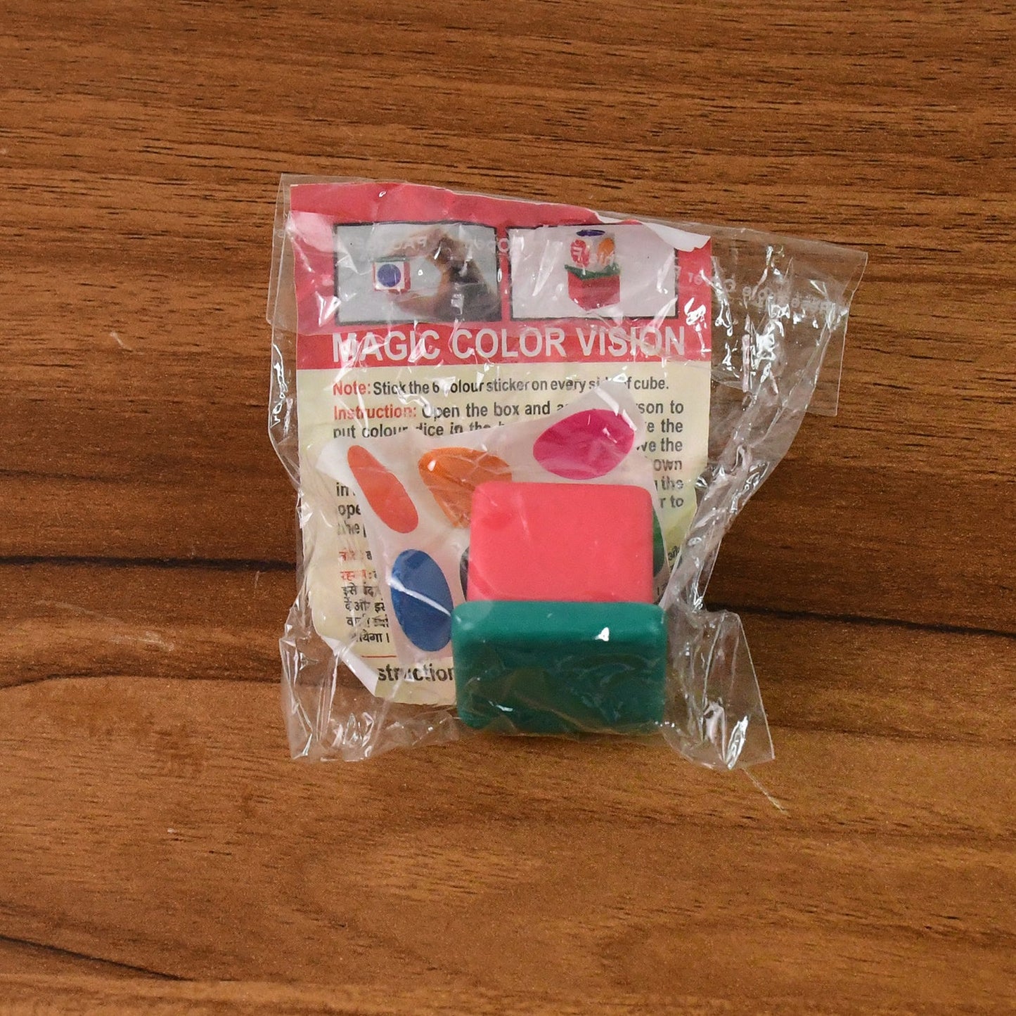 Magic Colour Vision Dice Trick Toy (1 Set)