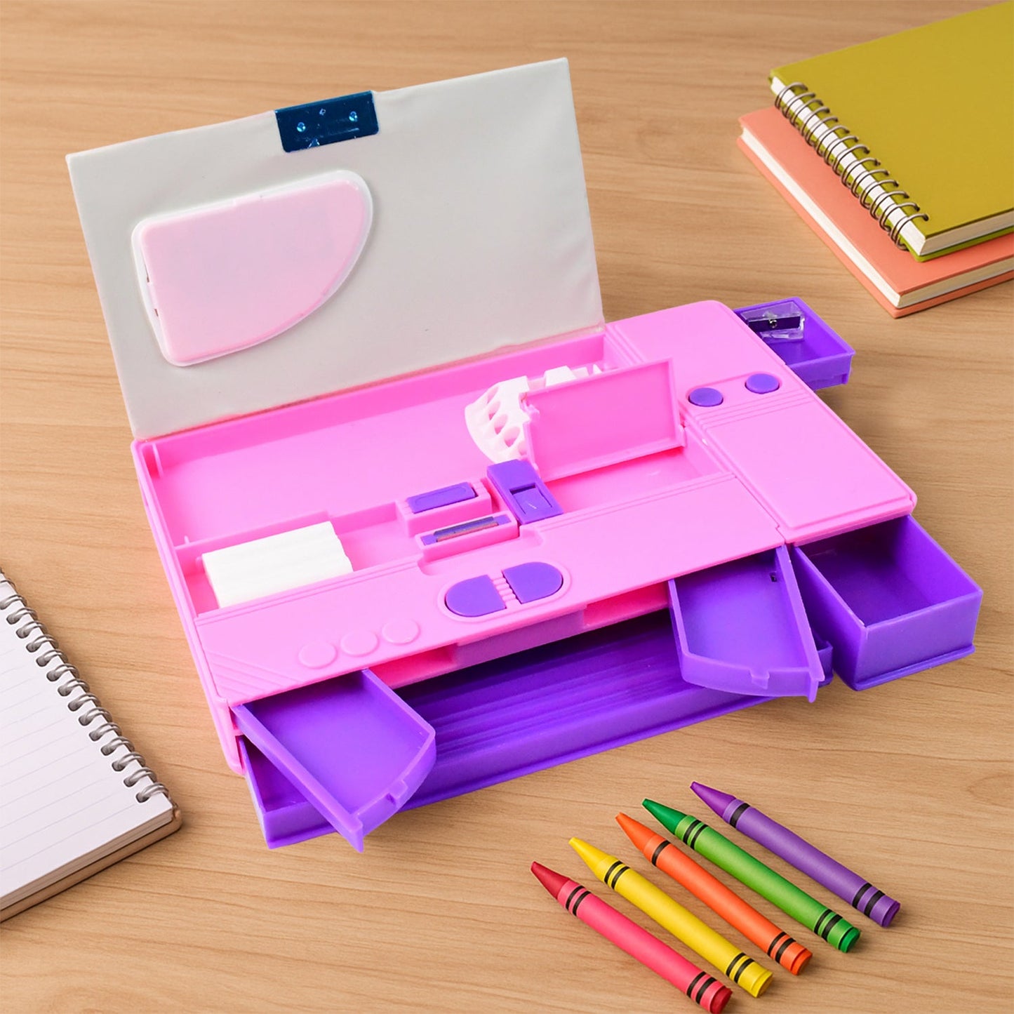 Multi-Functional Pencil Box with Calculator
