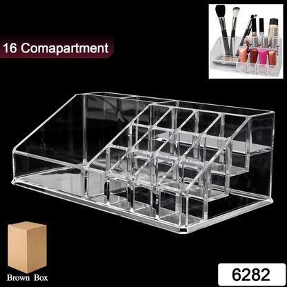 16 Compartment Cosmetic Makeup Jewellery Lipstick Storage Organiser Box