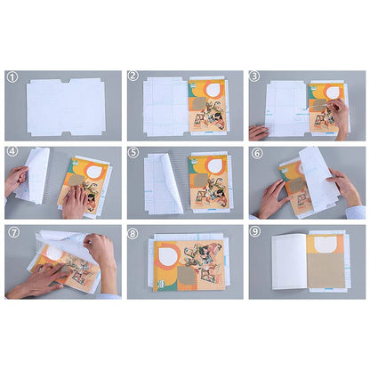 Premium Transparent Adhesive Book Cover Sheets (Mix Size / 30 Pc)