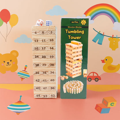 Tumbling Tower Wooden Blocks Game - (Set)