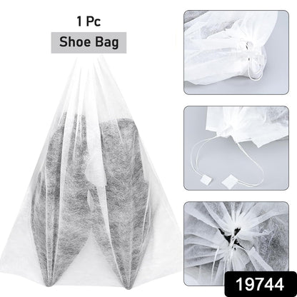 Non-woven drawstring shoe bag