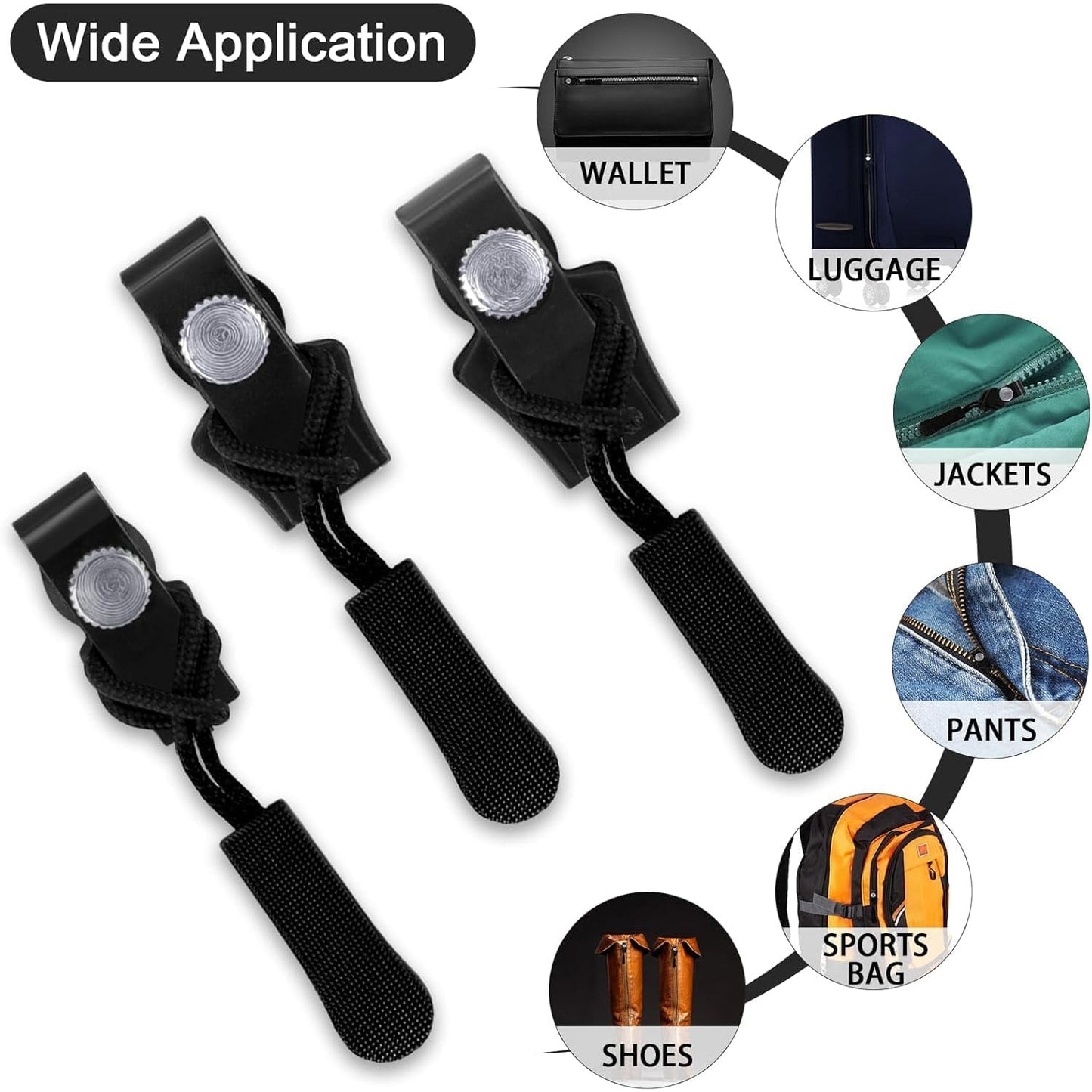 Portable Universal Detachable Zipper Slider (10 Pc / Big)